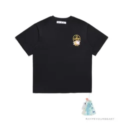Hypeyourbeast OFF-WHITE Hawaiian Cow Arrow Tee Shirt 'BLACK'