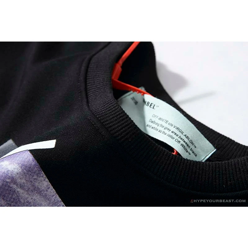 Hypeyourbeast OFF-WHITE Classic Wave Oil Painting Cotton Terry Long Sleeve Shirt 'BLACK' Shirts 5 Hypeyourbeast OFF-WHITE Classic Wave Oil Painting Cotton Terry Long Sleeve Shirt 'BLACK' Shirts