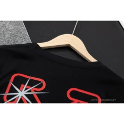 Hypeyourbeast T-Shirts OFF-WHITE Red Flash Cross Arrow Tee Shirt 'BLACK'