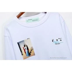 Hypeyourbeast OFF-WHITE The Kiss Long Sleeve Shirt 'WHITE' Shirts