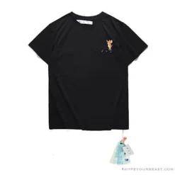 Hypeyourbeast T-Shirts OFF-WHITE Classic Animated Tom And Jerry Arrow Tee Shirt 'BLACK'