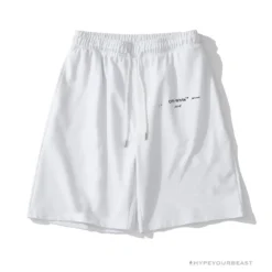 Hypeyourbeast OFF-WHITE Dimensional Sketch Shorts 'WHITE' Pants