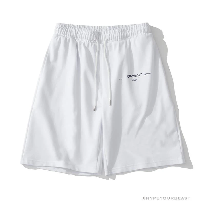 Hypeyourbeast OFF-WHITE Dimensional Sketch Shorts 'WHITE' Pants 1 Hypeyourbeast OFF-WHITE Dimensional Sketch Shorts 'WHITE' Pants