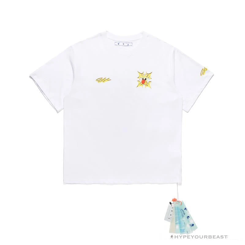 Hypeyourbeast T-Shirts OFF-WHITE Dimensional Arrow Angry Calf Tee Shirt 'WHITE' 1 Hypeyourbeast T-Shirts OFF-WHITE Dimensional Arrow Angry Calf Tee Shirt 'WHITE'