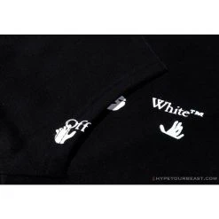Hypeyourbeast OFF-WHITE Classic Print Hoodie 'BLACK' Hoodies & Jackets