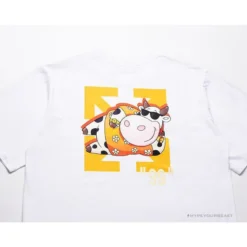 Hypeyourbeast T-Shirts OFF-WHITE Hawaiian Cow Arrow Tee Shirt