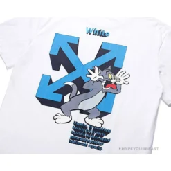 Hypeyourbeast OFF-WHITE Tom And Jerry Loose Tee Shirt 'WHITE' T-Shirts 20 Hypeyourbeast OFF-WHITE Tom And Jerry Loose Tee Shirt 'WHITE' T-Shirts