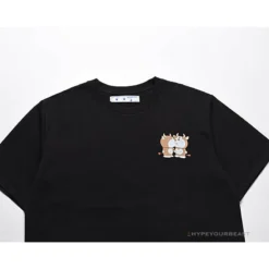 Hypeyourbeast OFF-WHITE Year Of The Ox Doraemon Arrow Tee Shirt 'BLACK' 14 Hypeyourbeast OFF-WHITE Year Of The Ox Doraemon Arrow Tee Shirt 'BLACK'