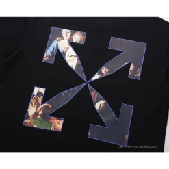 Hypeyourbeast OFF-WHITE Baroque Angel Religious Painting Tee Shirt 'BLACK' T-Shirts