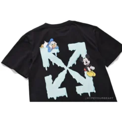 Hypeyourbeast OFF-WHITE Mickey Limited Arrow Tee Shirt 'BLACK' T-Shirts