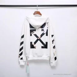 Hypeyourbeast OFF-WHITE Angel Jesus Religious Print Hoodie 'WHITE'