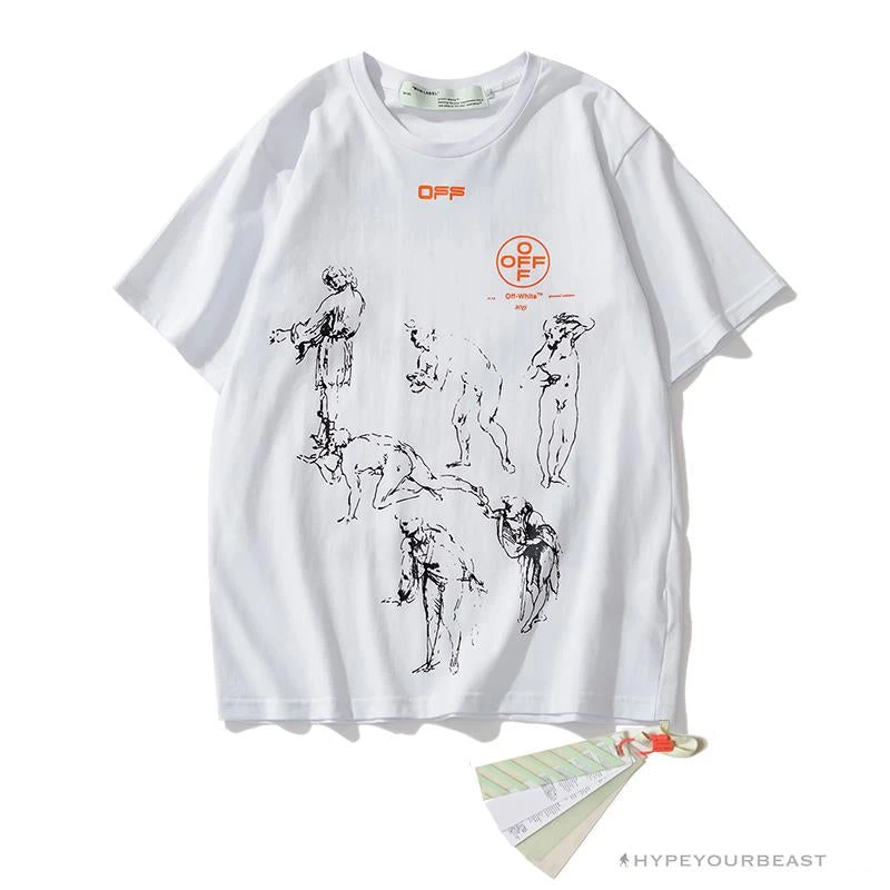 Hypeyourbeast OFF-WHITE The Virgin And Child With Saint Anne Tee Shirt 'WHITE' T-Shirts 3 Hypeyourbeast OFF-WHITE The Virgin And Child With Saint Anne Tee Shirt 'WHITE' T-Shirts