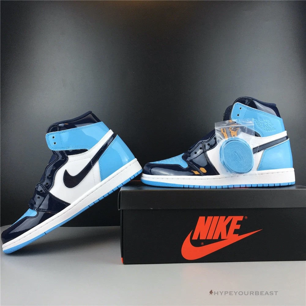Hypeyourbeast Air Jordan 1 Retro High UNC Patent 2 Hypeyourbeast Air Jordan 1 Retro High UNC Patent