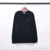 Hypeyourbeast Clothes BAPE Classic Ape Head Embroidered Long Sleeve Shirt 'BLACK'