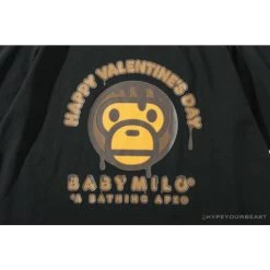 Hypeyourbeast BAPE Baby Milo Valentine's Day Chocolate Tee Shirt 'BLACK' 15 Hypeyourbeast BAPE Baby Milo Valentine's Day Chocolate Tee Shirt 'BLACK'