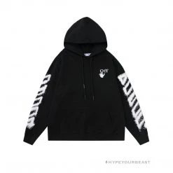 HypeYourBeast Off-White Hoodie Hallow Black Hoodies & Jackets