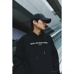 HypeYourBeast Off White Hoodie Machine Black