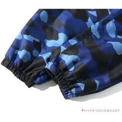 Hypeyourbeast Clothes BAPE X RUSSELL ATHLETIC Drawstring Camouflage Pants 'BLUE'