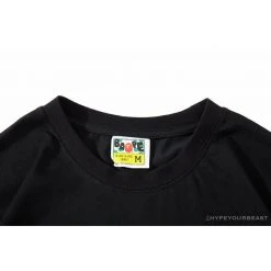 Hypeyourbeast BAPE Baby Milo Color Letter Monkey Tee Shirt 'BLACK'