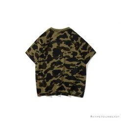 Hypeyourbeast BAPE KIDS Elbow Hug Gorilla Camouflage Tee Shirt 'GREEN'