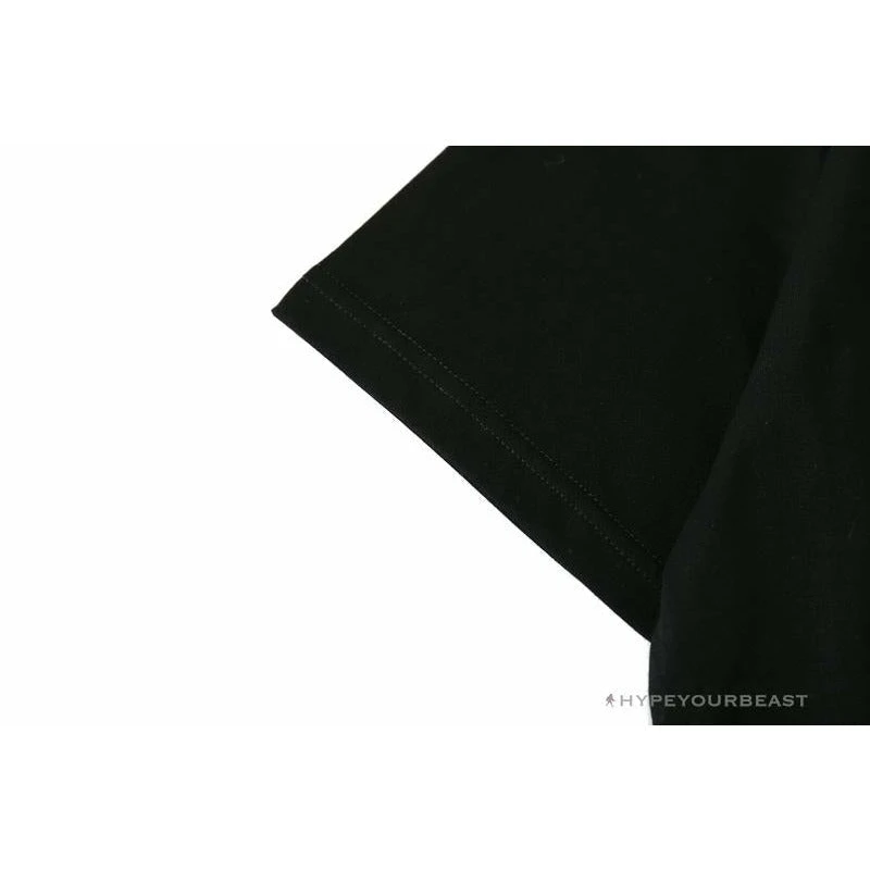 Hypeyourbeast BAPE Blue Ape Head Green Storm Tee Shirt 'BLACK' Clothes 6 Hypeyourbeast BAPE Blue Ape Head Green Storm Tee Shirt 'BLACK' Clothes