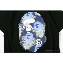 Hypeyourbeast BAPE Blue Ape Head Green Storm Tee Shirt 'BLACK' Clothes 23 Hypeyourbeast BAPE Blue Ape Head Green Storm Tee Shirt 'BLACK' Clothes