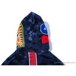 Hypeyourbeast BAPE X PSG Paris Saint-Germain Camouflage Blue Hoodie Clothes
