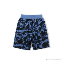 Hypeyourbeast BAPE X READYMADE Tiger Head Foam Camouflage Shorts 'BLUE' Clothes