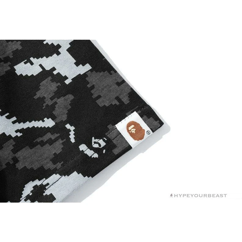 Hypeyourbeast BAPE Digital Pixel Camouflage Tee Shirt 'BLACK' Clothes 6 Hypeyourbeast BAPE Digital Pixel Camouflage Tee Shirt 'BLACK' Clothes