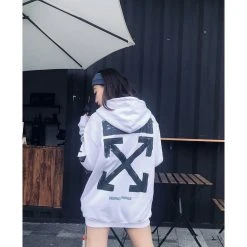 HypeYourBeast Hoodies & Jackets Off White Hoodie White & Black