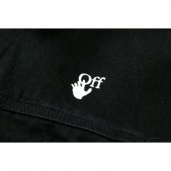 HypeYourBeast Off White Denim Black Jacket - White Hoodies & Jackets