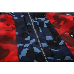 Hypeyourbeast Clothes BAPE X PSG Paris Saint-Germain Camouflage Blue-Red Hoodie