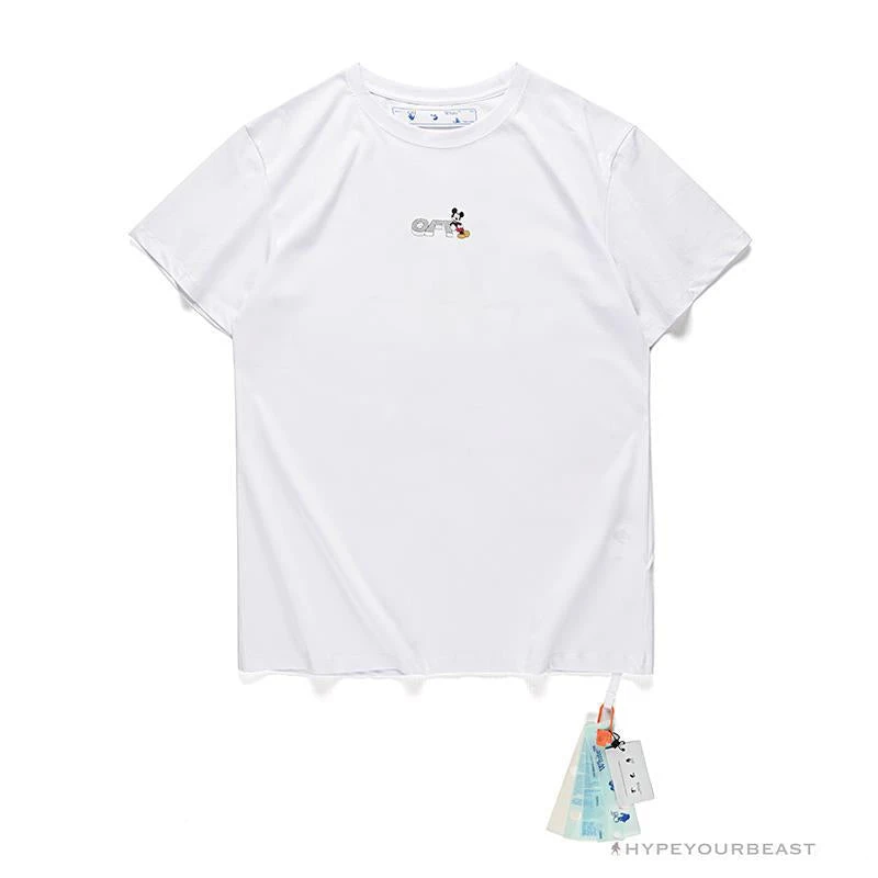 Hypeyourbeast OFF-WHITE Mickey Bluff Face Tee Shirt 'WHITE' 1 Hypeyourbeast OFF-WHITE Mickey Bluff Face Tee Shirt 'WHITE'