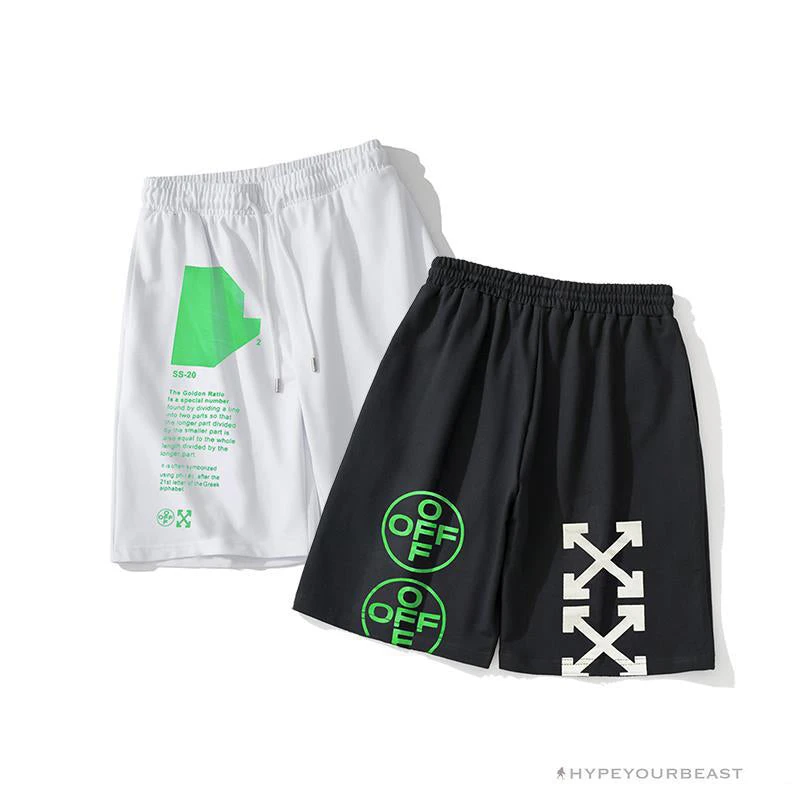 Hypeyourbeast OFF-WHITE Golden Ratio Shorts 'BLACK' Pants 3 Hypeyourbeast OFF-WHITE Golden Ratio Shorts 'BLACK' Pants