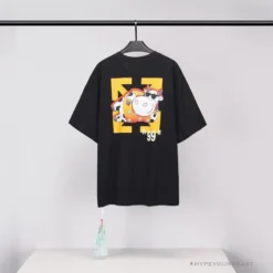 Hypeyourbeast OFF-WHITE Hawaiian Cow Arrow Tee Shirt 'BLACK'