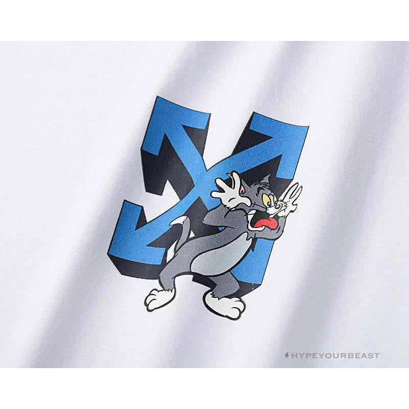 Hypeyourbeast OFF-WHITE Tom And Jerry Loose Tee Shirt 'WHITE' T-Shirts 12 Hypeyourbeast OFF-WHITE Tom And Jerry Loose Tee Shirt 'WHITE' T-Shirts