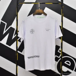 Hypeyourbeast OFF-WHITE 99 Pink Arrow Tee Shirt 'WHITE'