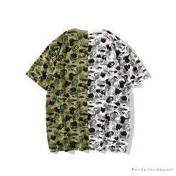 Hypeyourbeast BAPE Chinese Style Ink 10th Anniversary Camouflage Tee Shirt 'Green & White' Clothes