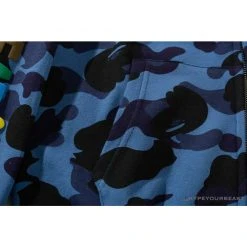 Hypeyourbeast BAPE X Readymade Tiger Head Foam Camouflage Hoodie 'BLUE' Clothes