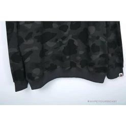 Hypeyourbeast Clothes BAPE Classic Ape Head Embroidered Camouflage Long Sleeve Shirt 'GREY'