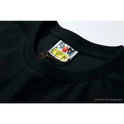 Hypeyourbeast Clothes BAPE Starry Sky Camouflage Luminous Great Ape Man Head Tee Shirt 'BLACK'