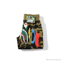 Hypeyourbeast Clothes BAPE X READYMADE Tiger Head Foam Camouflage Shorts 'GREEN'