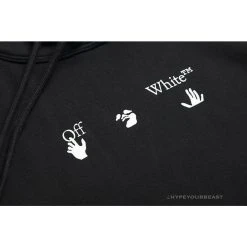 HypeYourBeast Off White Hoodie Black GREY Hoodies & Jackets