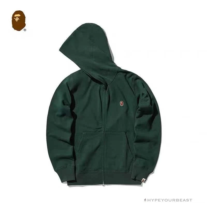 Hypeyourbeast BAPE Classic Ape Head Hoodie 'GREEN' Clothes 3 Hypeyourbeast BAPE Classic Ape Head Hoodie 'GREEN' Clothes