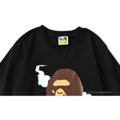 Hypeyourbeast Clothes BAPE Co-Branded Fly Boy Tee Shirt 'BLACK'