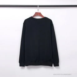 Hypeyourbeast Clothes BAPE Classic Ape Head Embroidered Long Sleeve Shirt 'BLACK'