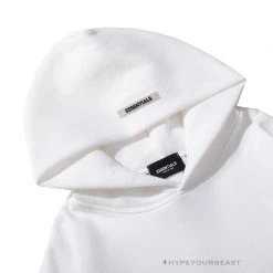 HypeYourBeast FOG Hoodie Reflective ‘ESSENTIALS’ White Hoodies & Jackets