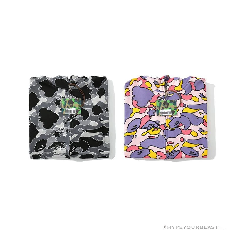 Hypeyourbeast BAPE Shark Head STA Star Camouflage Hoodie 'BLACK' 20 Hypeyourbeast BAPE Shark Head STA Star Camouflage Hoodie 'BLACK'