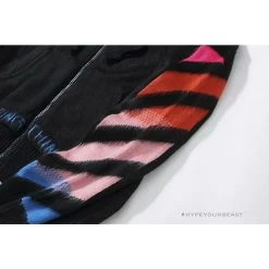 HypeYourBeast Off White Hoodie Blue Pink Hoodies & Jackets