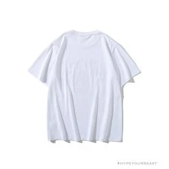 Hypeyourbeast BAPE Messy Letters Upside Down Little Ape Head Tee Shirt 'WHITE'